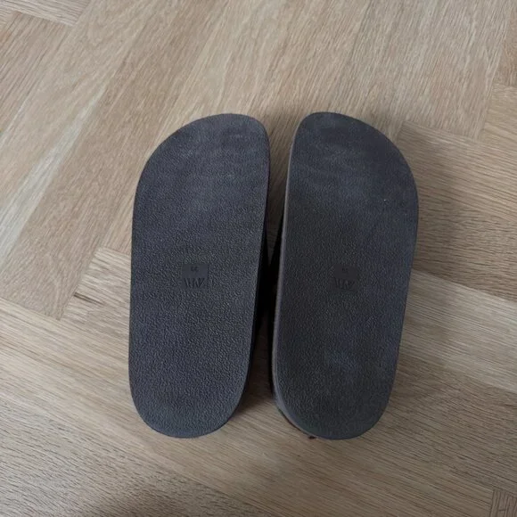 ZARA | Brown Cow Hair Leather Mules - Picture 3 of 3